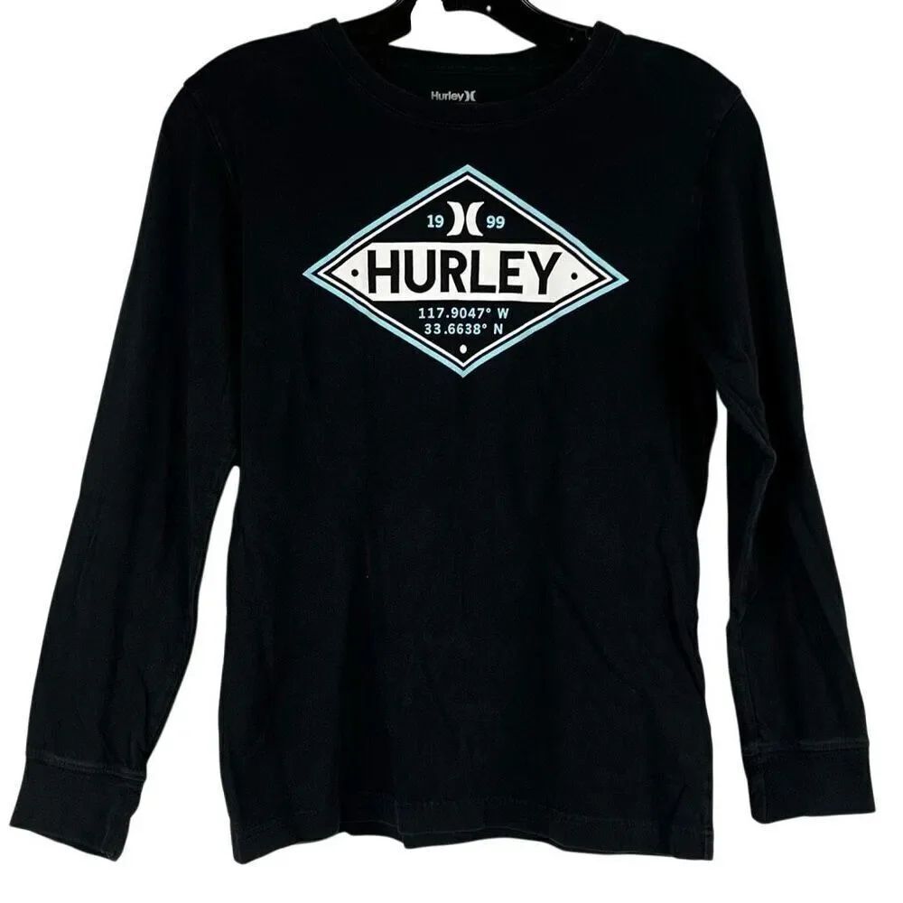 Hurley Boy's Long Sleeve Graphic T-shirt Large